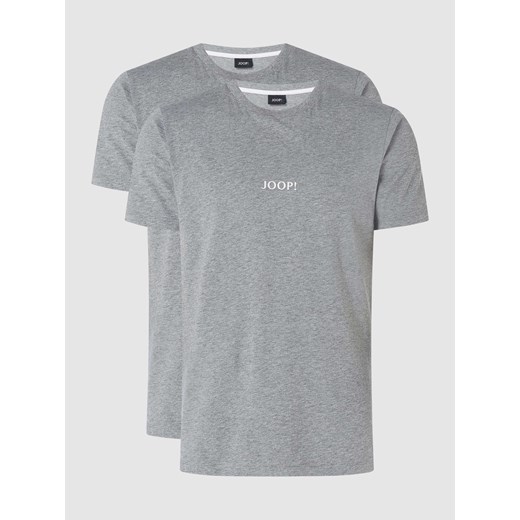 T-shirt z bawełny w zestawie 2 szt. ze sklepu Peek&Cloppenburg  w kategorii Podkoszulki męskie - zdjęcie 168295424
