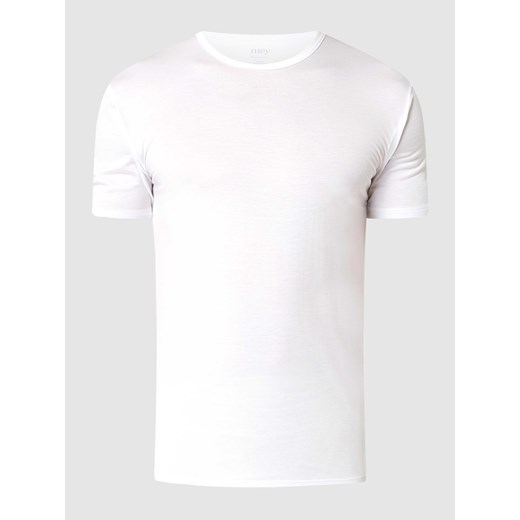 T-shirt z prążkowanym okrągłym dekoltem ze sklepu Peek&Cloppenburg  w kategorii T-shirty męskie - zdjęcie 168296063
