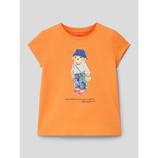 T-shirt z bawełny z nadrukiem z motywem ze sklepu Peek&Cloppenburg  w kategorii T-shirty chłopięce - zdjęcie 168296182