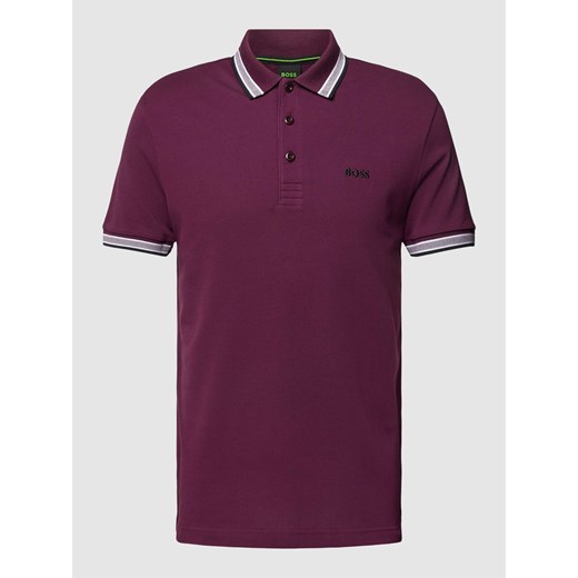 Koszulka polo z paskami w kontrastowym kolorze model ‘PADDY’ ze sklepu Peek&Cloppenburg  w kategorii T-shirty męskie - zdjęcie 168296352