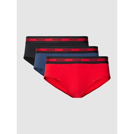 Slipy z elastycznym pasem z logo w zestawie 3 szt. ze sklepu Peek&Cloppenburg  w kategorii Majtki męskie - zdjęcie 168296894
