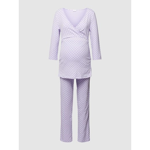 Piżama ciążowa z rękawem o dł. 3/4,o kroju odpowiednim do karmienia piersią ze sklepu Peek&Cloppenburg  w kategorii Piżamy damskie - zdjęcie 168298272