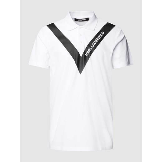 Koszulka polo z nadrukiem z logo ze sklepu Peek&Cloppenburg  w kategorii T-shirty męskie - zdjęcie 168298500