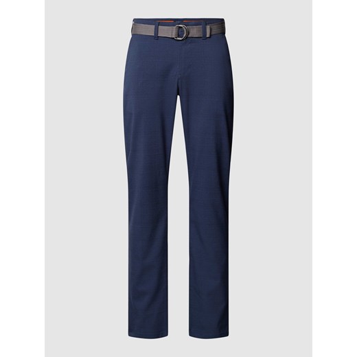 Spodnie z fakturowanym wzorem ze sklepu Peek&Cloppenburg  w kategorii Spodnie męskie - zdjęcie 168298760