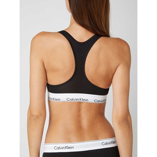 Stanik z elastycznym paskiem z logo Calvin Klein Underwear L Peek&Cloppenburg 