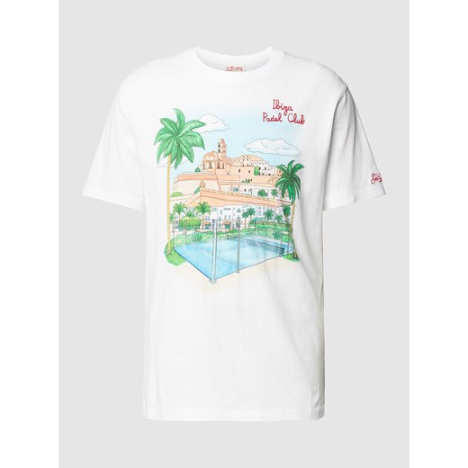 T-shirt z nadrukiem z logo ze sklepu Peek&Cloppenburg  w kategorii T-shirty męskie - zdjęcie 168300034