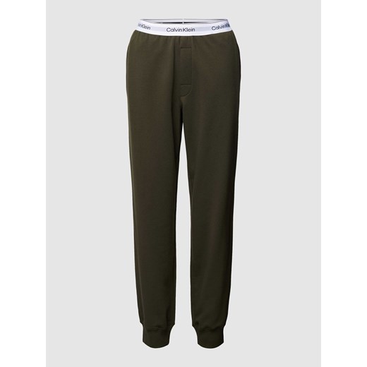 Spodnie dresowe z elastycznym paskiem z logo Calvin Klein Underwear M wyprzedaż Peek&Cloppenburg 