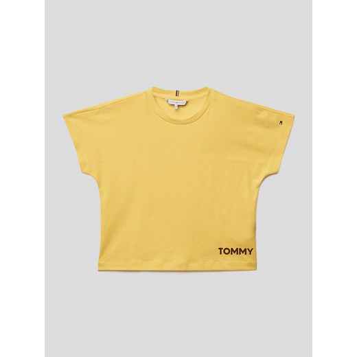 T-shirt z napisami z marką ze sklepu Peek&Cloppenburg  w kategorii Bluzki dziewczęce - zdjęcie 168302051