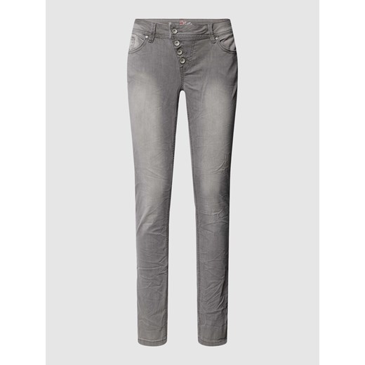 Jeansy o kroju skinny fit z listwą guzikową model ‘Malibu’ Buena Vista XL okazja Peek&Cloppenburg 
