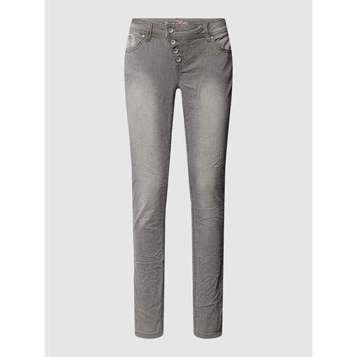 Jeansy o kroju skinny fit z listwą guzikową model ‘Malibu’ Buena Vista XL okazja Peek&Cloppenburg