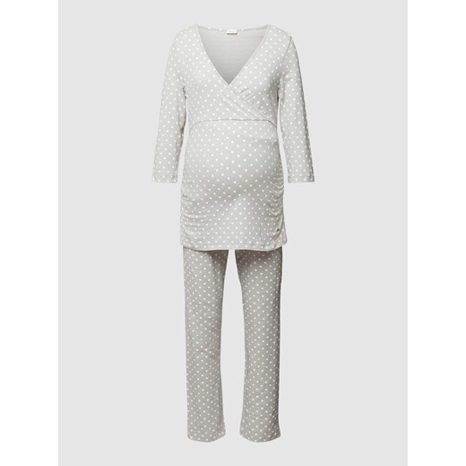 Piżama ciążowa z rękawem o dł. 3/4,o kroju odpowiednim do karmienia piersią ze sklepu Peek&Cloppenburg  w kategorii Piżamy damskie - zdjęcie 168302703