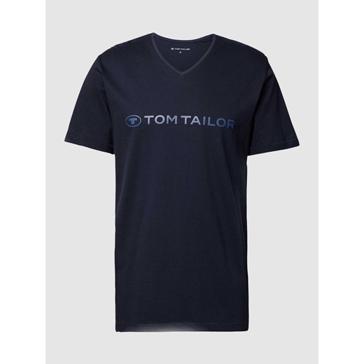 T-shirt z nadrukiem z logo Tom Tailor S okazyjna cena Peek&Cloppenburg 