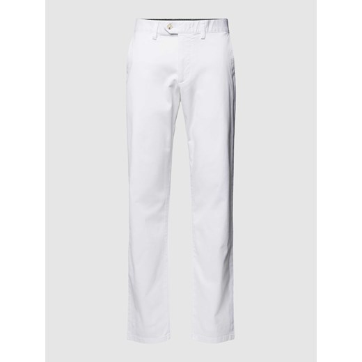 Spodnie materiałowe w jednolitym kolorze ze sklepu Peek&Cloppenburg  w kategorii Spodnie męskie - zdjęcie 168303420
