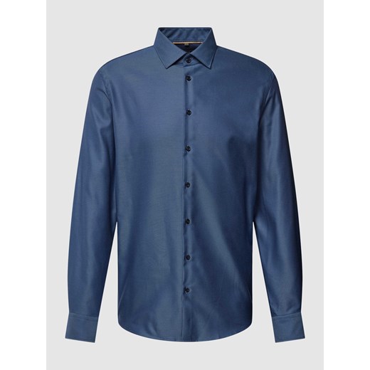 Koszula biznesowa o kroju slim fit z fakturowanym wzorem ze sklepu Peek&Cloppenburg  w kategorii Koszule męskie - zdjęcie 168303691