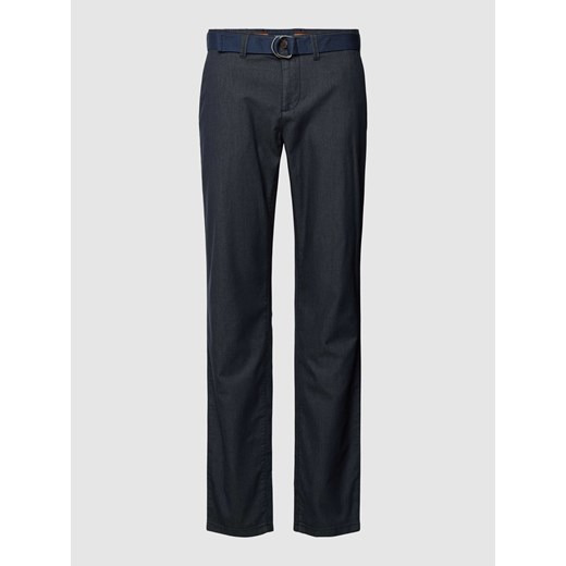Spodnie z efektem melanżowym ze sklepu Peek&Cloppenburg  w kategorii Spodnie męskie - zdjęcie 168304292