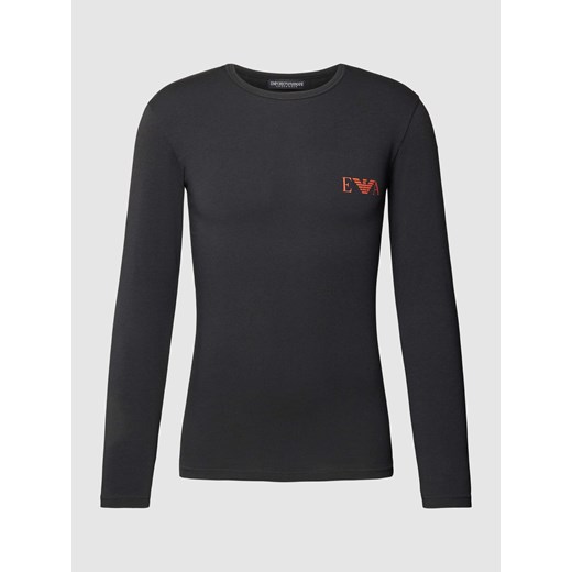 Bluzka z długim rękawem i nadrukiem z logo ze sklepu Peek&Cloppenburg  w kategorii T-shirty męskie - zdjęcie 168304652