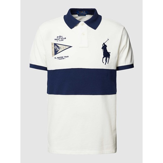 Koszulka polo z paskami w kontrastowym kolorze model ‘Maritim’ ze sklepu Peek&Cloppenburg  w kategorii T-shirty męskie - zdjęcie 168304974