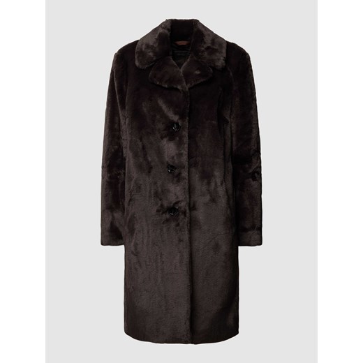 Płaszcz z obszyciem ze sztucznego futra ze sklepu Peek&Cloppenburg  w kategorii Futra damskie - zdjęcie 168305432