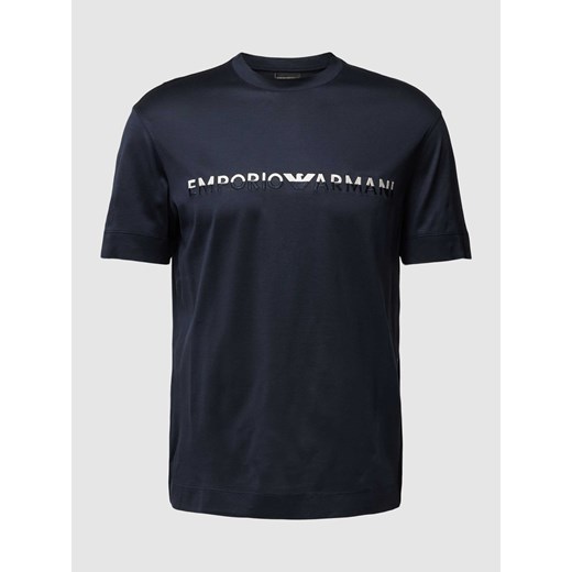 T-shirt z wyhaftowanym logo Emporio Armani M promocja Peek&Cloppenburg 