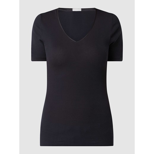 T-shirt z bawełny model ‘Cotton Seamless’ ze sklepu Peek&Cloppenburg  w kategorii Bluzki damskie - zdjęcie 168307291