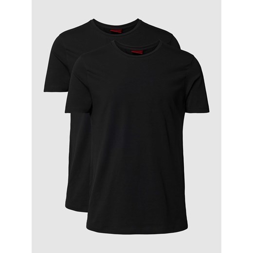 T-shirt z nadrukiem z logo w zestawie 2 szt. model ‘HUGO-Round’ ze sklepu Peek&Cloppenburg  w kategorii T-shirty męskie - zdjęcie 168308053