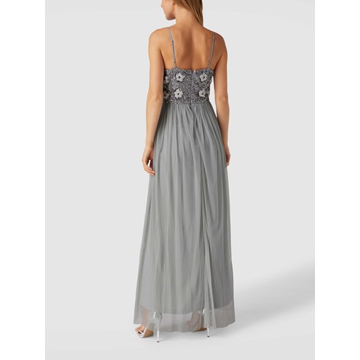 Sukienka wieczorowa z cekinami i ozdobnymi kamieniami Lace & Beads XL Peek&Cloppenburg 