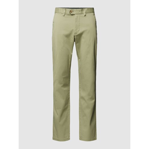 Spodnie materiałowe w jednolitym kolorze ze sklepu Peek&Cloppenburg  w kategorii Spodnie męskie - zdjęcie 168308430