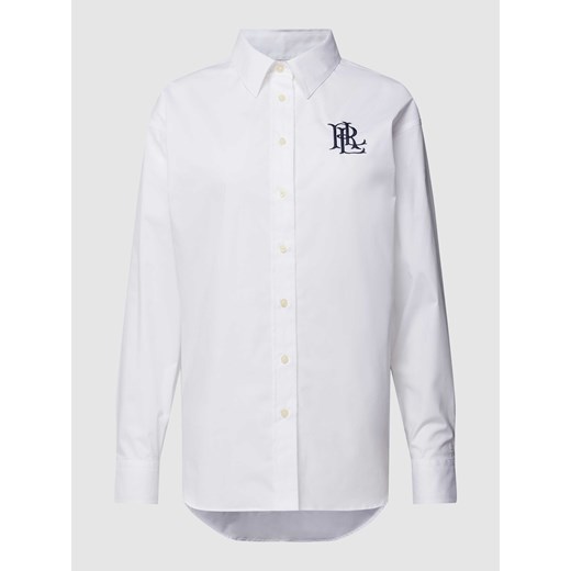 Bluzka koszulowa z nadrukiem z logo model ‘KOTTA’ ze sklepu Peek&Cloppenburg  w kategorii Koszule damskie - zdjęcie 168308503