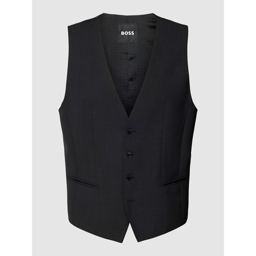 Kamizelka z lamowanymi kieszeniami model ‘Huge Vest’ ze sklepu Peek&Cloppenburg  w kategorii Kamizelki męskie - zdjęcie 168309901