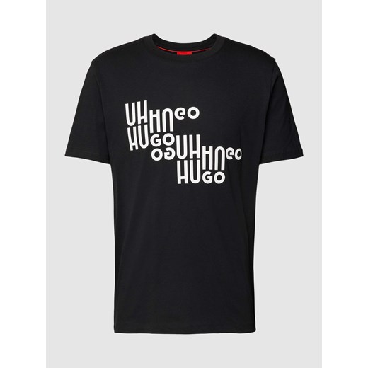 T-shirt z nadrukiem z napisem i logo model ‘Davalon’ ze sklepu Peek&Cloppenburg  w kategorii T-shirty męskie - zdjęcie 168310860