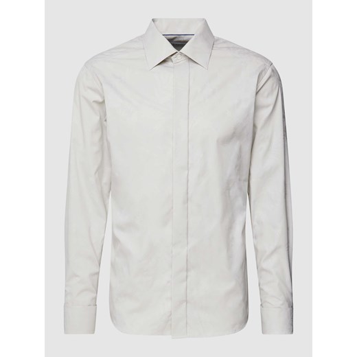 Koszula biznesowa o kroju regular fit z fakturowanym wzorem ze sklepu Peek&Cloppenburg  w kategorii Koszule męskie - zdjęcie 168311443