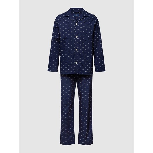Piżama ze wzorem z logo na całej powierzchni ze sklepu Peek&Cloppenburg  w kategorii Piżamy męskie - zdjęcie 168311571