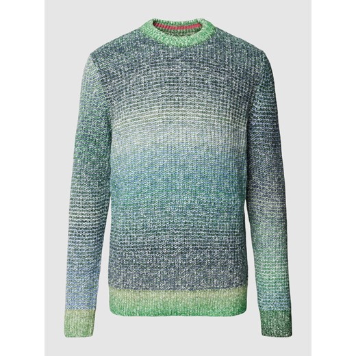 Sweter z dzianiny z okrągłym dekoltem ze sklepu Peek&Cloppenburg  w kategorii Swetry męskie - zdjęcie 168311672