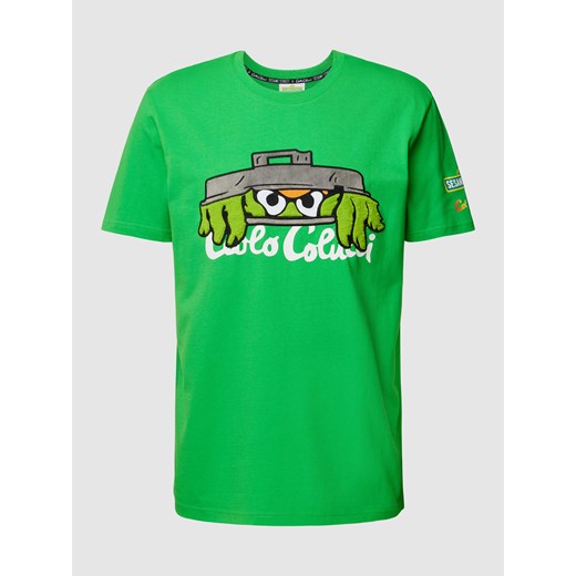 T-shirt z nadrukiem z logo ze sklepu Peek&Cloppenburg  w kategorii T-shirty męskie - zdjęcie 168312113