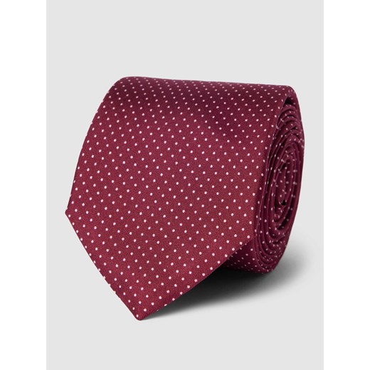 Krawat jedwabny ze wzorem na całej powierzchni Tommy Hilfiger One Size okazja Peek&Cloppenburg 