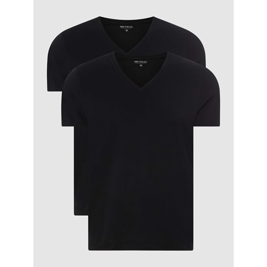T-shirt z bawełny w zestawie 2 szt. ze sklepu Peek&Cloppenburg  w kategorii Podkoszulki męskie - zdjęcie 168313064