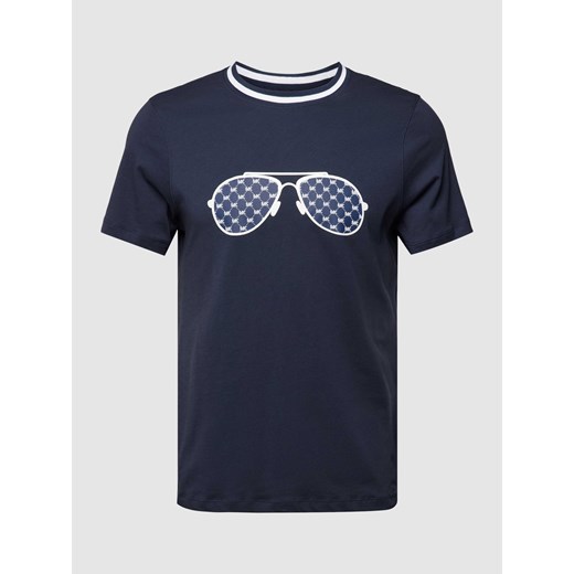T-shirt z nadrukowanym motywem i logo model ‘AVIATOR’ Michael Kors S okazja Peek&Cloppenburg 