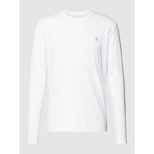 Bluzka z długim rękawem z bawełny z nadrukiem z logo ze sklepu Peek&Cloppenburg  w kategorii T-shirty męskie - zdjęcie 168313633