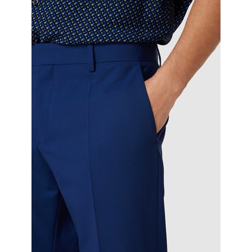 Spodnie do garnituru o kroju slim fit z mieszanki żywej wełny model ‘Genius’ 56 promocja Peek&Cloppenburg 
