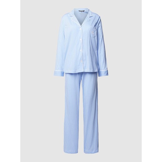 Piżama z wzorem w paski ze sklepu Peek&Cloppenburg  w kategorii Piżamy damskie - zdjęcie 168315842