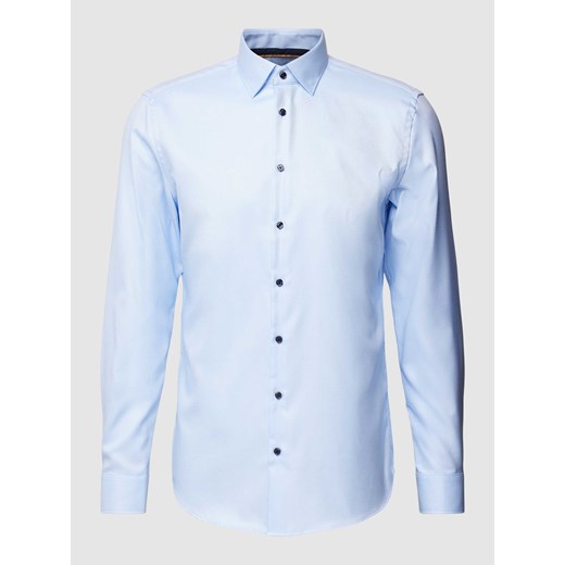 Koszula biznesowa o kroju slim fit z kołnierzykiem typu kent ze sklepu Peek&Cloppenburg  w kategorii Koszule męskie - zdjęcie 168316103