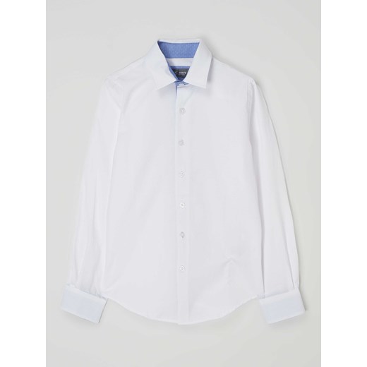 Koszula o kroju slim fit z mieszanki bawełny ze sklepu Peek&Cloppenburg  w kategorii Koszule chłopięce - zdjęcie 168317460
