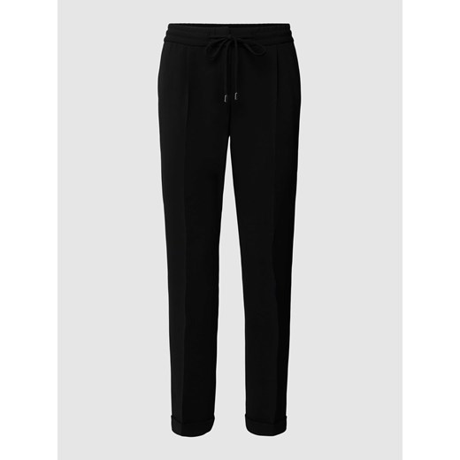 Spodnie o kroju slim fit z zakładkami w pasie i elastycznym pasem model ‘Tariyana’ ze sklepu Peek&Cloppenburg  w kategorii Spodnie damskie - zdjęcie 168317482