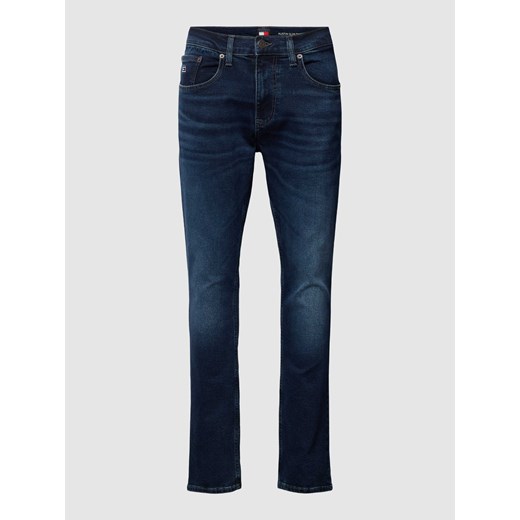 Jeansy o kroju slim tapered fit z wyhaftowanym logo model ‘AUSTIN’ Tommy Jeans 30/30 Peek&Cloppenburg 