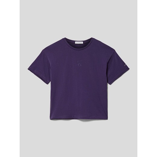 T-shirt z nadrukiem z logo model ‘BOXY’ ze sklepu Peek&Cloppenburg  w kategorii Bluzki dziewczęce - zdjęcie 168318464
