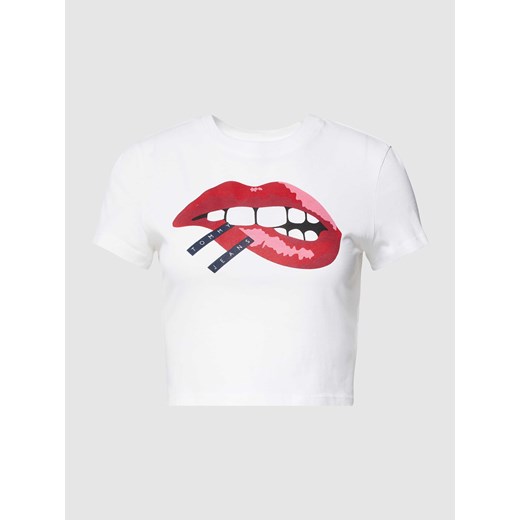 T-shirt krótki z nadrukiem z motywem i logo Tommy Jeans M Peek&Cloppenburg 