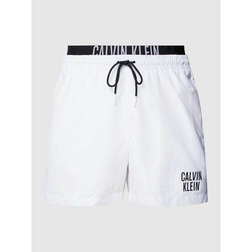 Spodenki kąpielowe z elastycznym paskiem z logo Calvin Klein Underwear XL Peek&Cloppenburg 