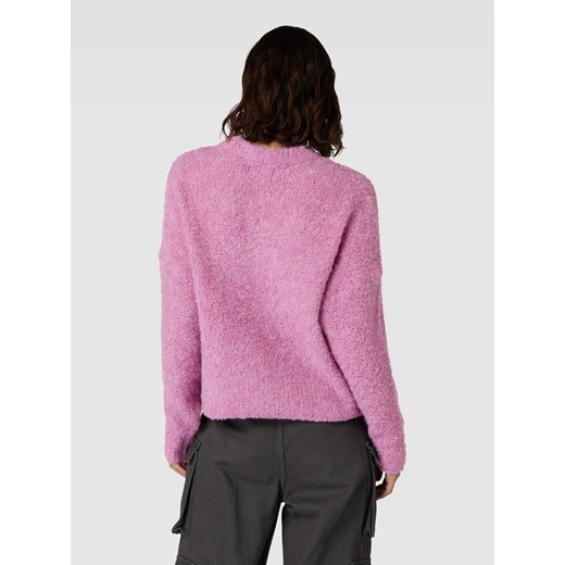 Sweter z dzianiny z dodatkiem wełny model ‘NATHERINE’ Pieces S promocyjna cena Peek&Cloppenburg 