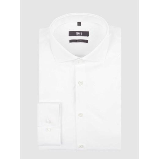 Koszula biznesowa o kroju regular fit z diagonalu z bardzo długim rękawem ze sklepu Peek&Cloppenburg  w kategorii Koszule męskie - zdjęcie 168320843