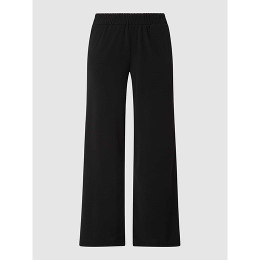 Luźne spodnie z krepy model ‘Lima’ ze sklepu Peek&Cloppenburg  w kategorii Spodnie damskie - zdjęcie 168320912